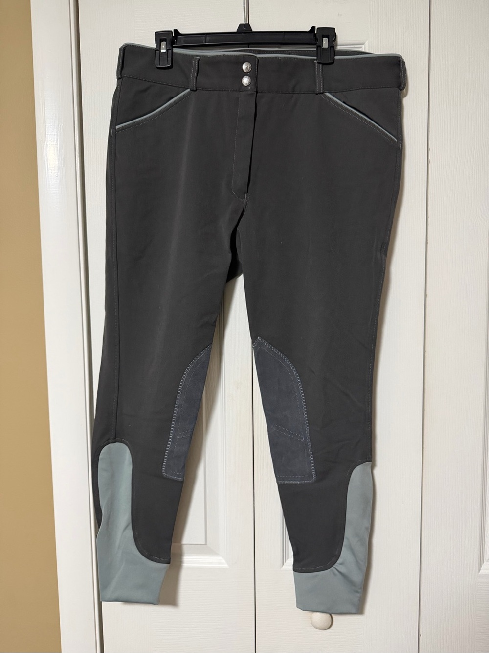Women's Gray Equestrian Riding Breeches